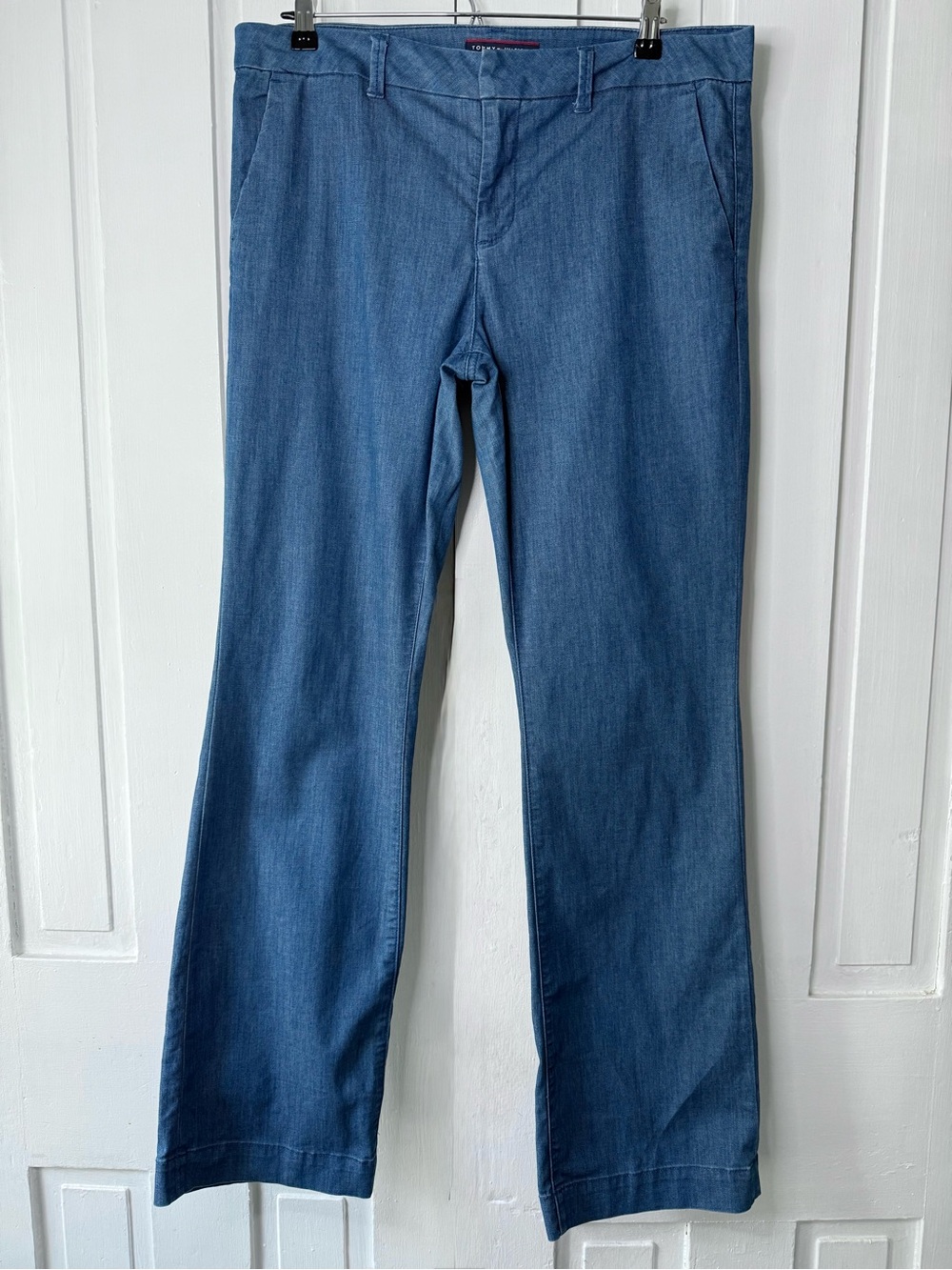 Tommy Hilfiger Light Wash Chambray Trouser Pants - 12